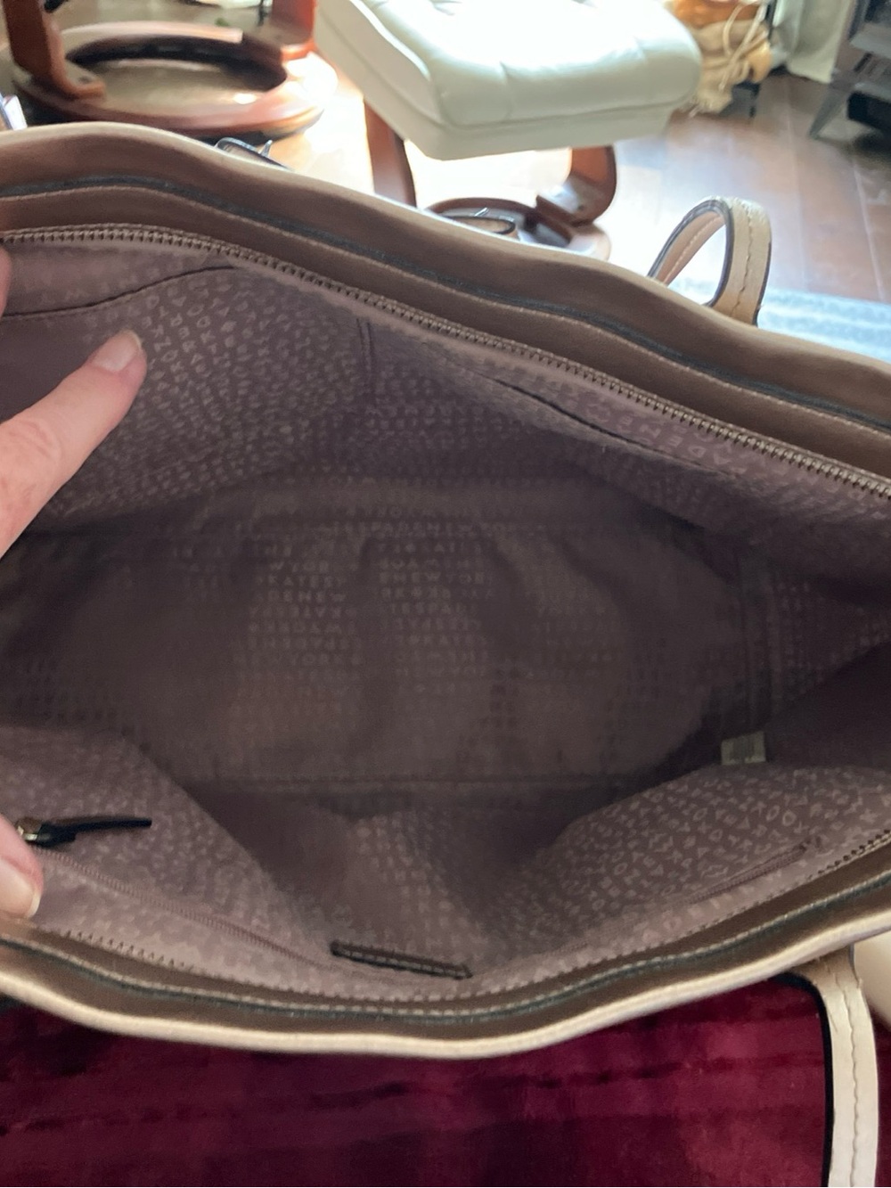 kate spade Metallic Rose Tote with Bow Detail - Picture 5 of 6